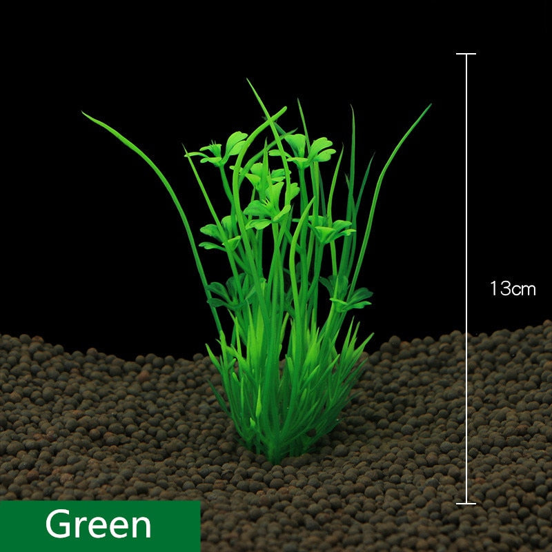Decoração de tanque de peixes simulação planta de água aquário paisagismo plástico