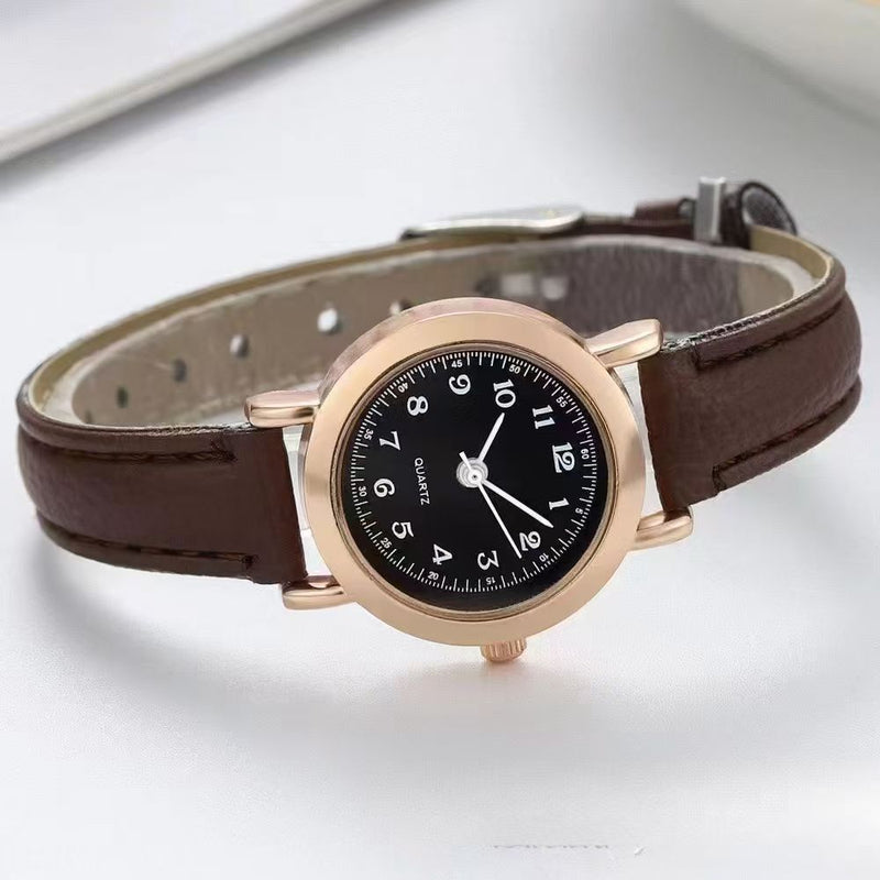 Frauen Student Korean Style Süß Literarisch Dünnes Armband Kleines Zifferblatt Paar Uhr