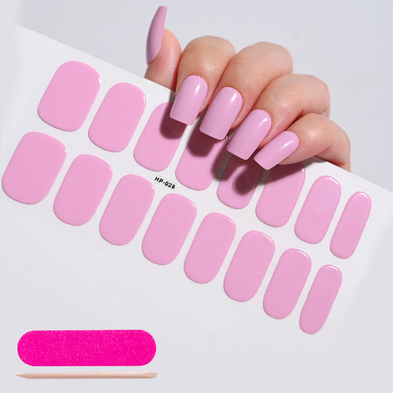 Autocolantes de beleza para unhas, semi-curados, de segunda geração, impermeáveis e duradouros