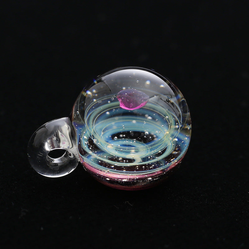 Starry Sky Glass Ball Universe Starry Sky Colored Glaze Pendant Necklace Bracelet Colored Glaze Pendant
