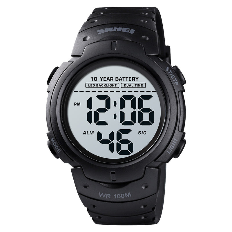 Men's Waterproof Outdoor Sports Multifunctional Luminous Led Electronic Watch
