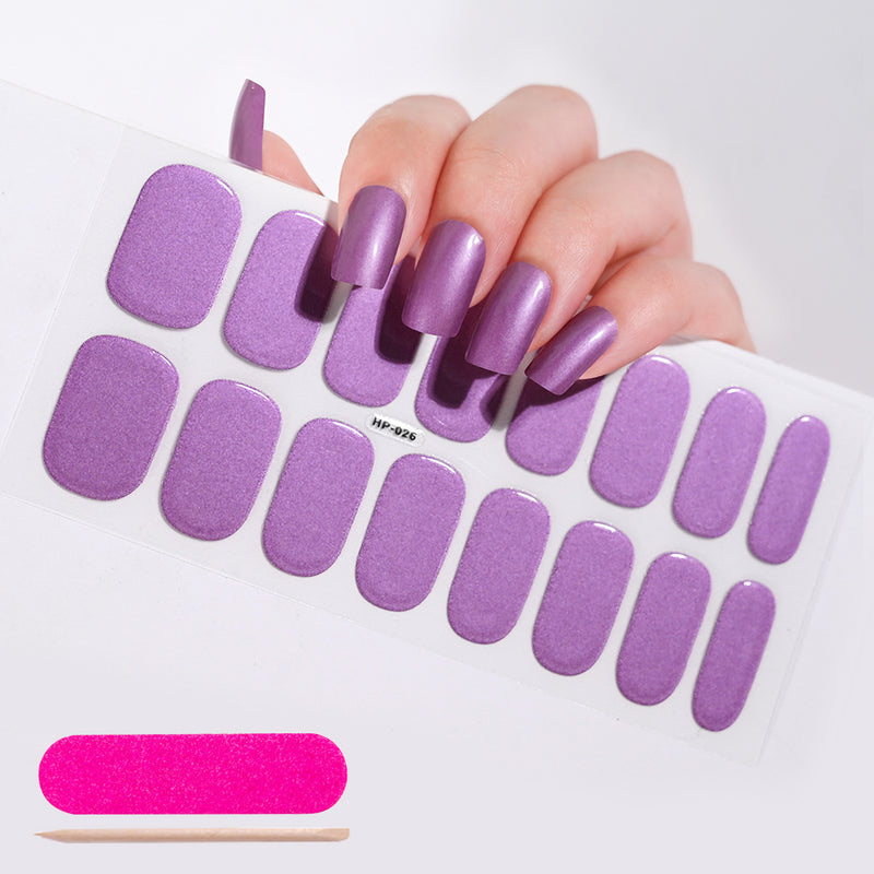 Autocolantes de beleza para unhas, semi-curados, de segunda geração, impermeáveis e duradouros