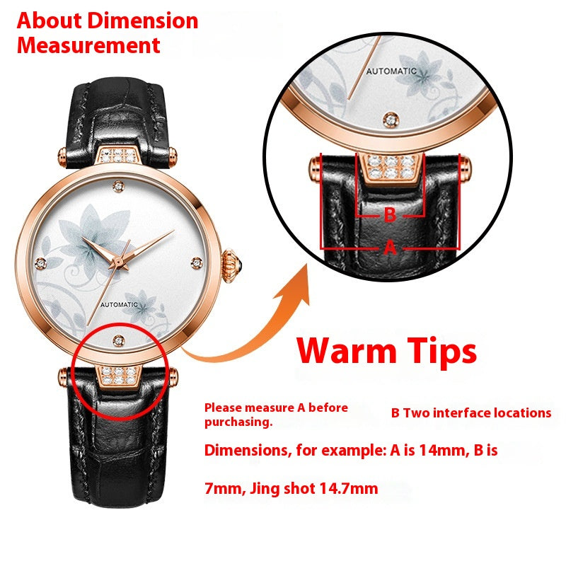 Damen-Lederarmband mit Aussparung
