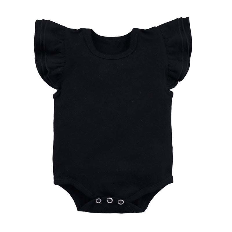 Roupa de Criança, Fato de Bebé com Folhos em Cores Doces