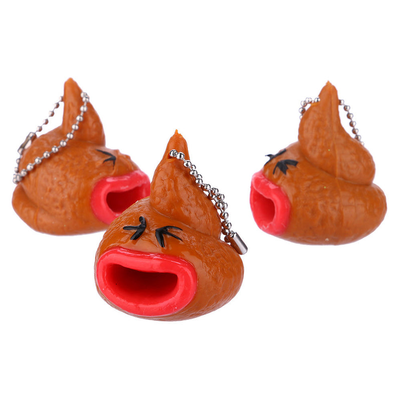Creative Prank Fashion Tricky Poop Styling Keychain Pendant