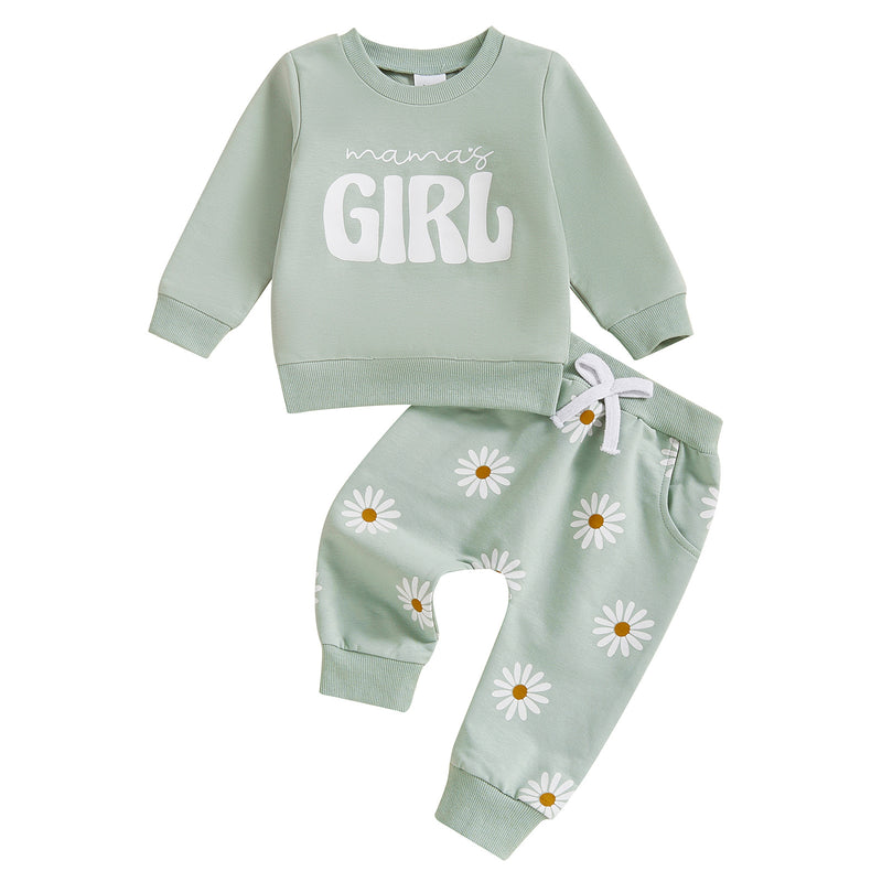 Kinder-Buchstaben-Pullover mit Hose Set