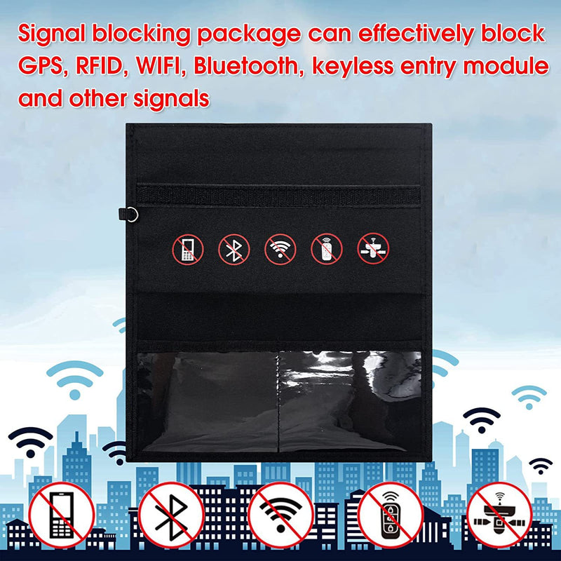 Mobile Phone Anti-radiation Signal Shielding Bag Car Key Protector