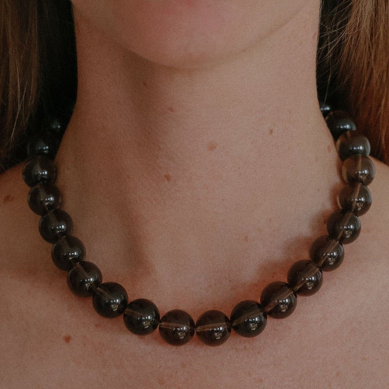 High-Grade Brown Simple Autumn And Winter Clavicle Chain Necklace