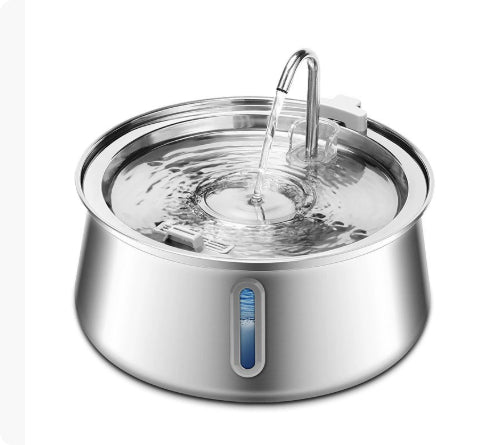 4-Liter-Wasserspender aus Edelstahl mit großem Fassungsvermögen für Haustiere