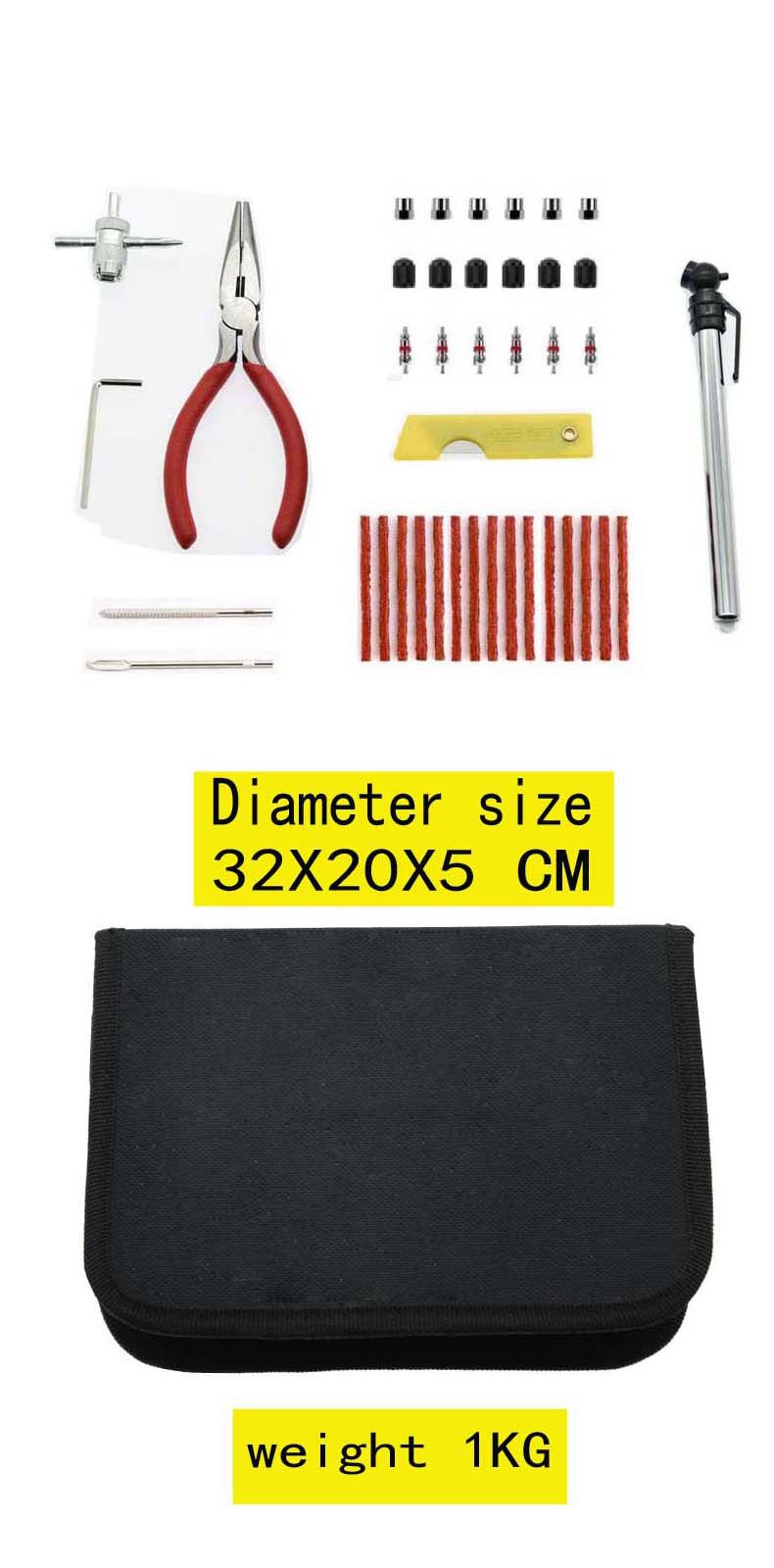 Quick First Aid Cloth Bag Tire Repair Kit