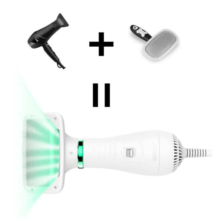 Elektrische Haartrockner-Bürste für Haustiere, Hundeföhn mit Heizfunktion, 2-in-1 Kamm und Trockner
