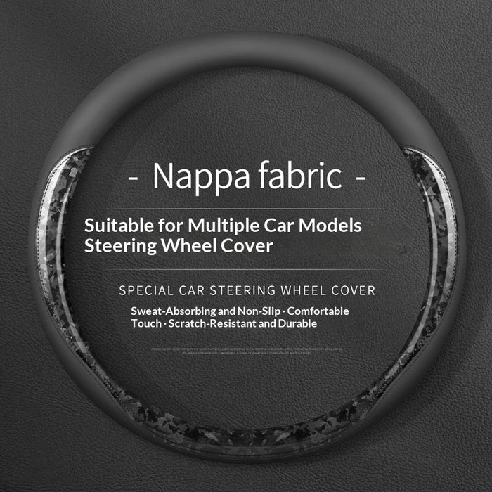 Steering Wheel Cover Breathable Non-Slip Car Carbon Fiber Special-Use Anti-Slip