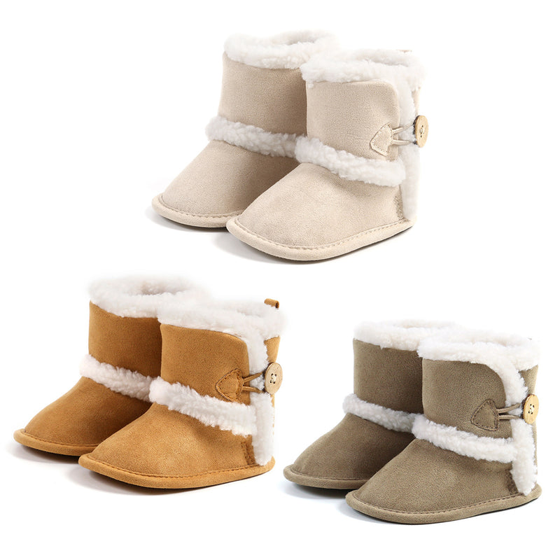 Gefütterte Baby-Winterstiefel mit warmem Fleece