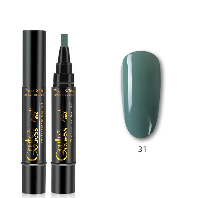 Caneta de Cola para Unhas 3 em 1, Caneta de Cola de Passo Único, Caneta Íman para Unhas de Gel Fotopolimerizáveis, Caneta Íman Forte para Efeito Olho de Gato e Efeito Água, Ferramenta de Manicure DIY