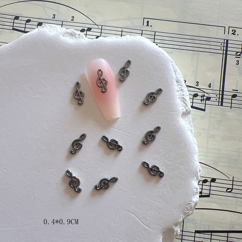 Music Symbols Alloy Jewelry Nails Metal Accessories