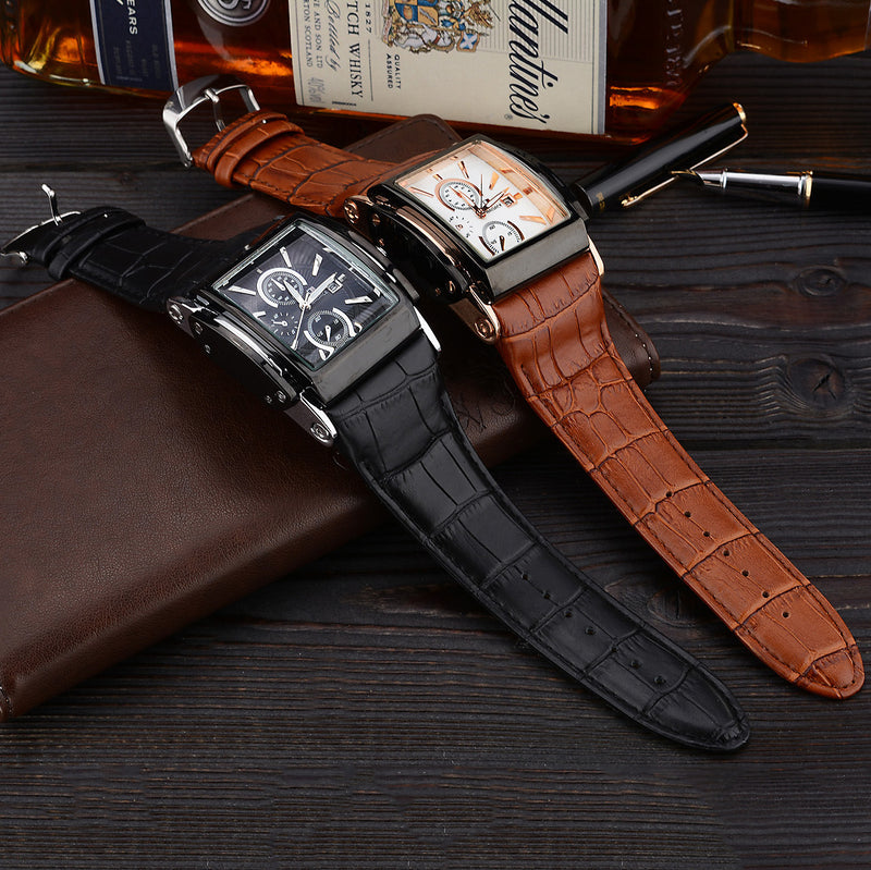 Business-Quarzuhr mit Armband für Herren