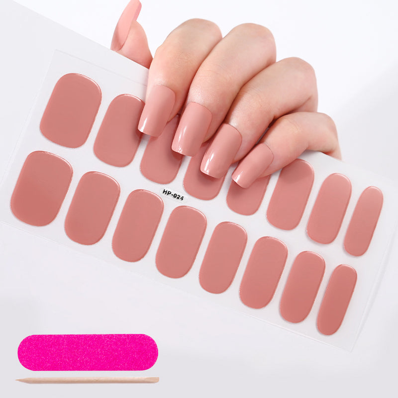 Autocolantes de beleza para unhas, semi-curados, de segunda geração, impermeáveis e duradouros