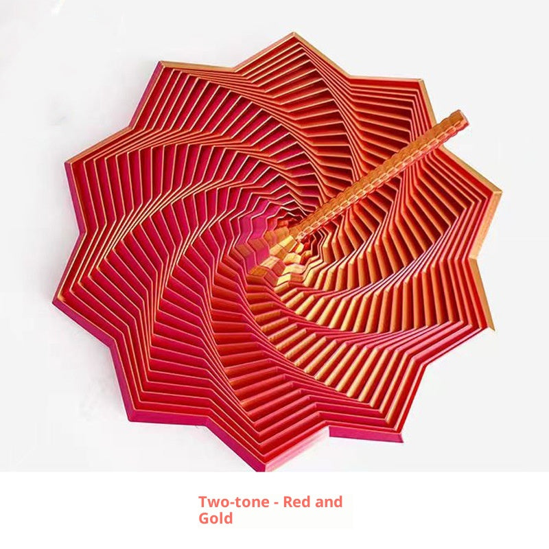 Torre Rabanete Impressa em 3D, Brinquedo Torre Espiral Poligonal com Pegas de Operação