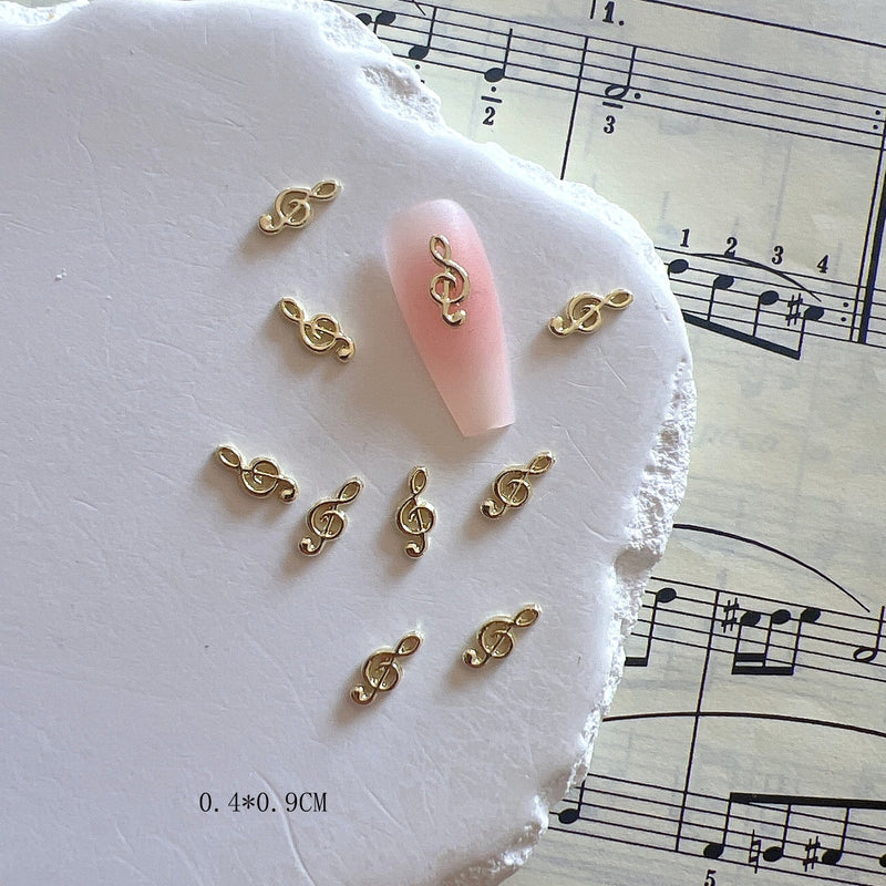 Music Symbols Alloy Jewelry Nails Metal Accessories