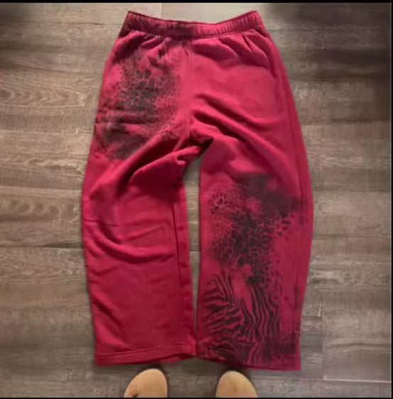 Lässige Herrenhose mit Leopardenmuster