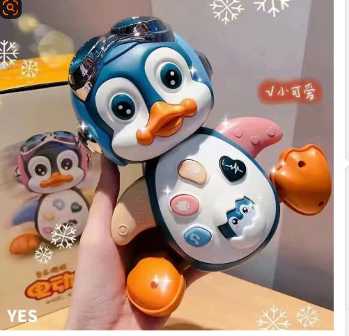 Electric Dancing Penguin Early Education Enlightenment Walking Pet Animal Model Toys