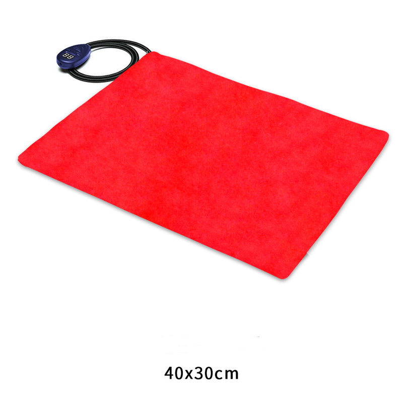 Almofada de Aquecimento com Regulação de Temperatura para Animais de Estimação 40x30cm, Manta Térmica Anti-Riscos para Cão