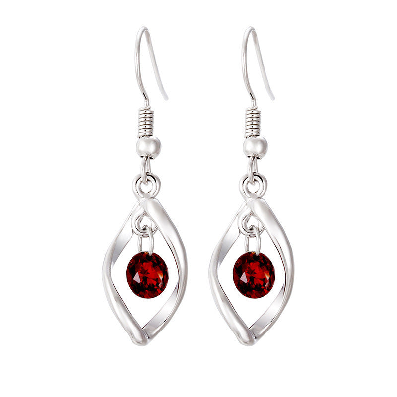 925 Silver Sterling Silver Eardrops Female Earrings Long