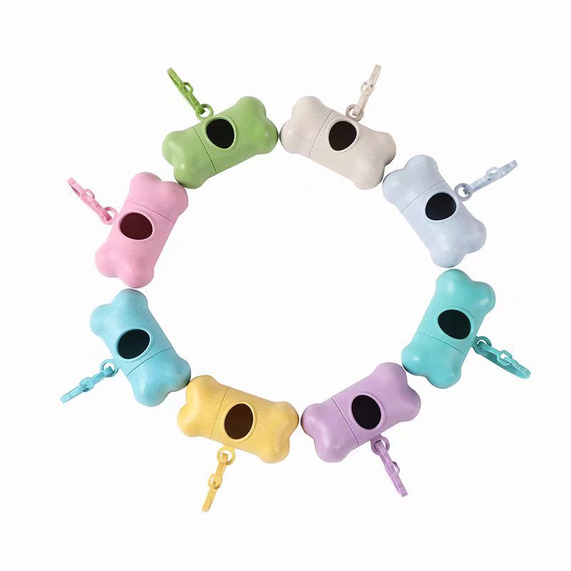 Pet Garbage Bag Wheat Straw Dispenser Bone Type Pooper Scooper