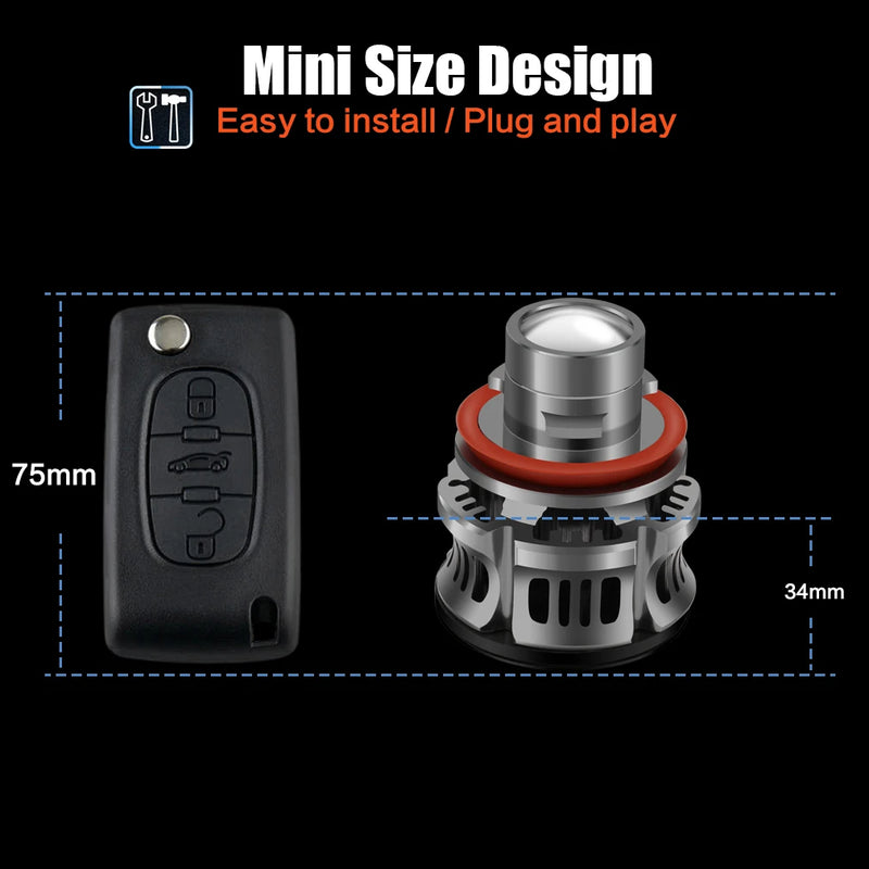 H11 Laser Fog Lamp 36W Car L Headlight Modification