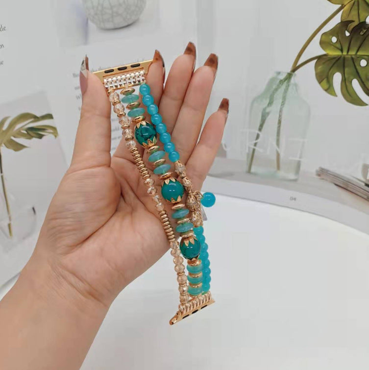 Bracelete de Contas Elástico para Apple Watch