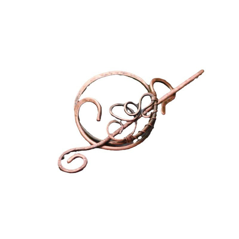 Kreative Vintage-Haarnadel aus Kupfer für Damen