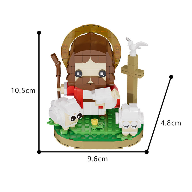 Hirten-Jesus Kreatives Design Bausteinmodell