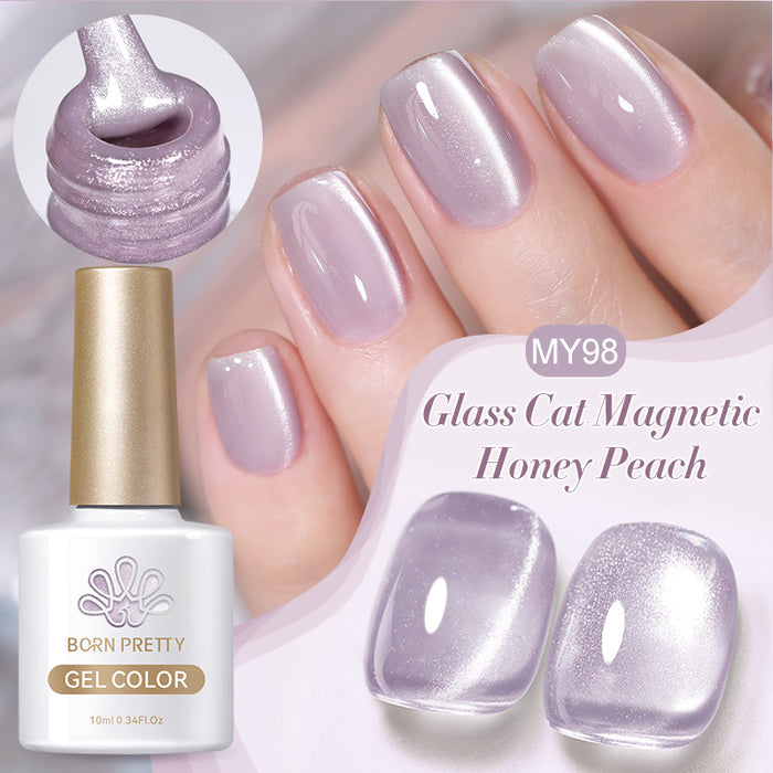 Glass Bead Cat Eye Gel Nail Polish Set