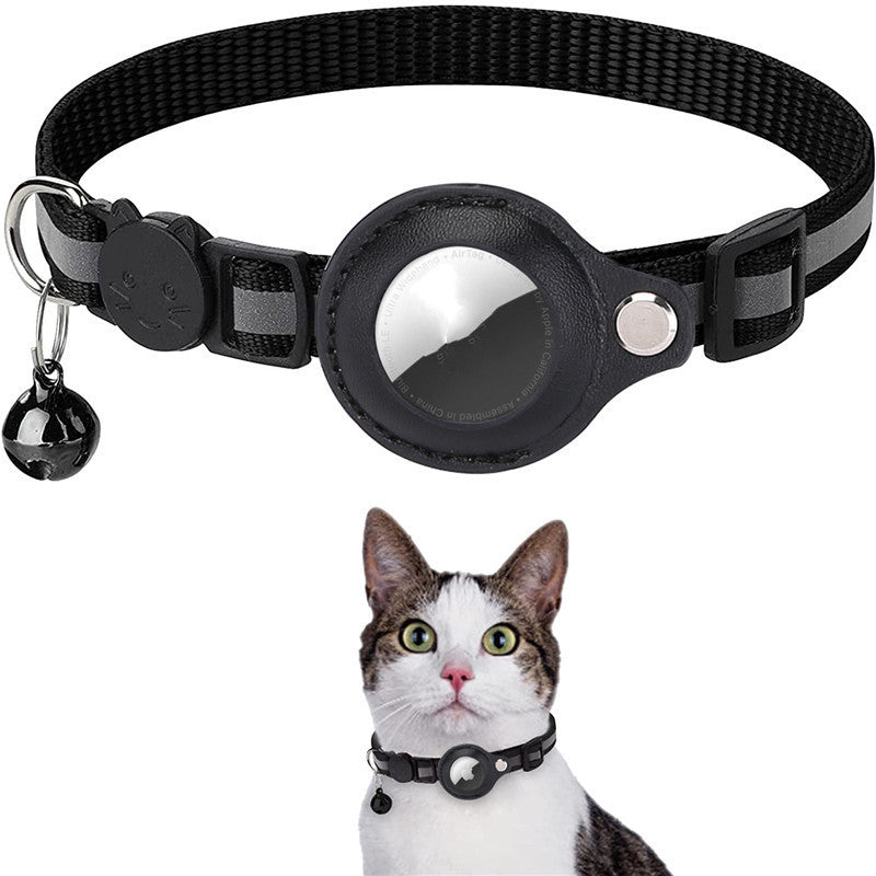 Reflektierendes, wasserdichtes Halsband-Etui für AirTag, AirTag-Schutzhülle, Nylon-Halsband für Katzen, Hunde, Kätzchen und Welpen
