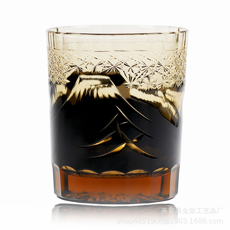 New Hand Carved Crystal Glass