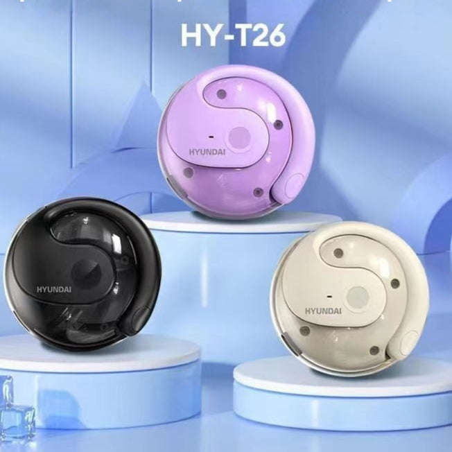 Auscultadores Bluetooth Sem Fios Coconut Ball, Modelo de Gancho com Redução de Ruído