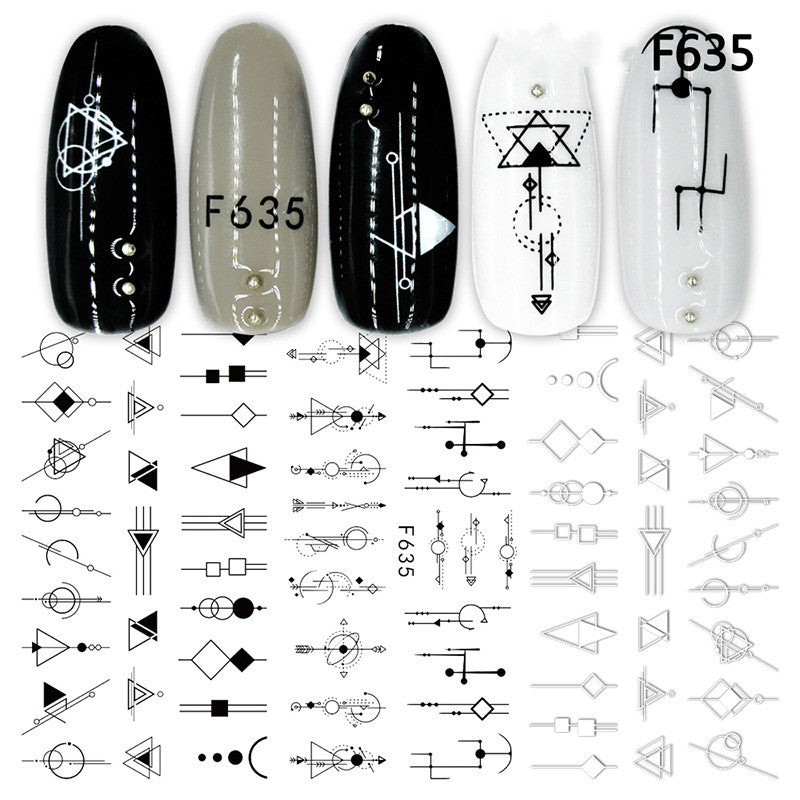 Japanische 3D 5D geprägte Nagelsticker
