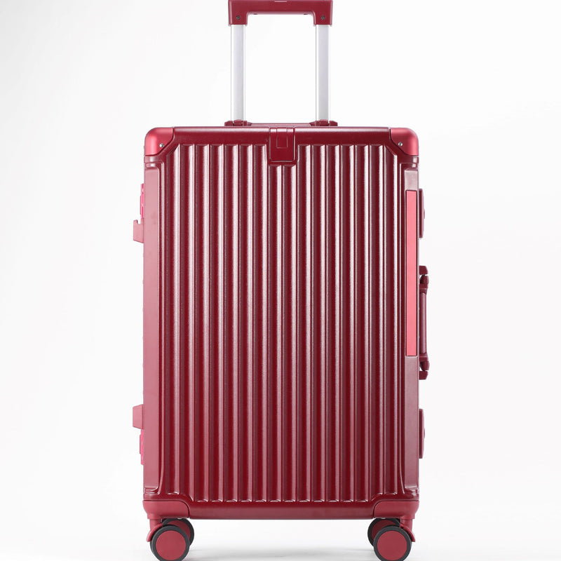 Aluminum-frame Carry-on Suitcase Drop-resistant Trolley Case Travel Luggage