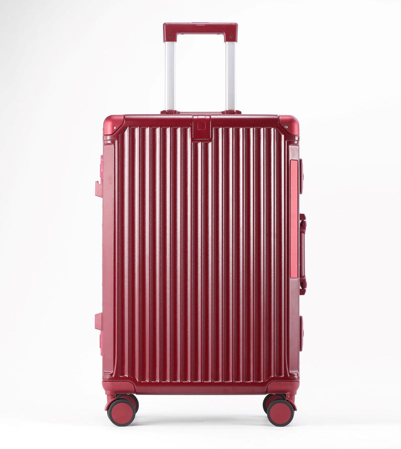Aluminum-frame Carry-on Suitcase Drop-resistant Trolley Case Travel Luggage