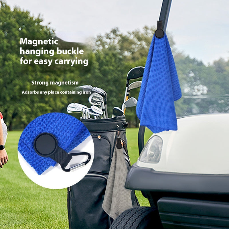 Toalha de Golfe Magnética Redonda em Microfibra