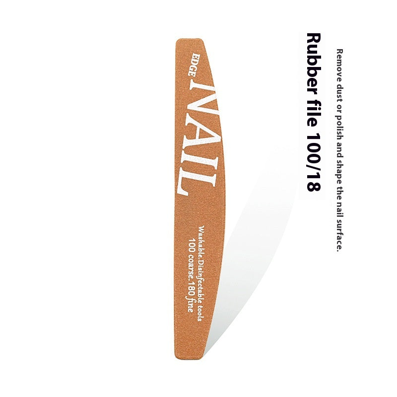 Manicure Nail File Polish Rub Pieces Nail Scissors Sponge Rub Burnishing Stick Nail Beauty Tool Set