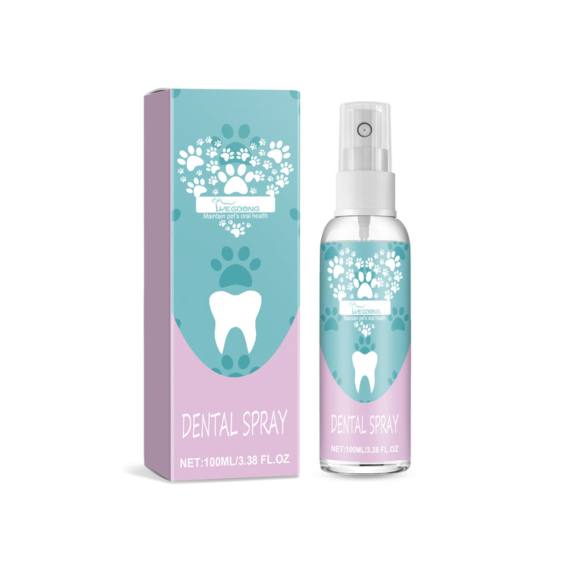 Spray para dentes de animais de estimação para limpar a boca do animal de estimação