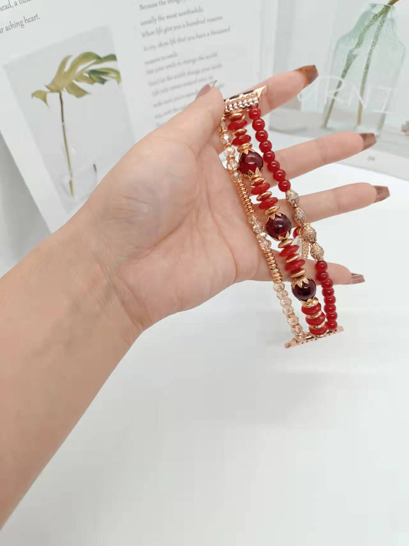 Bracelete de Contas Elástico para Apple Watch