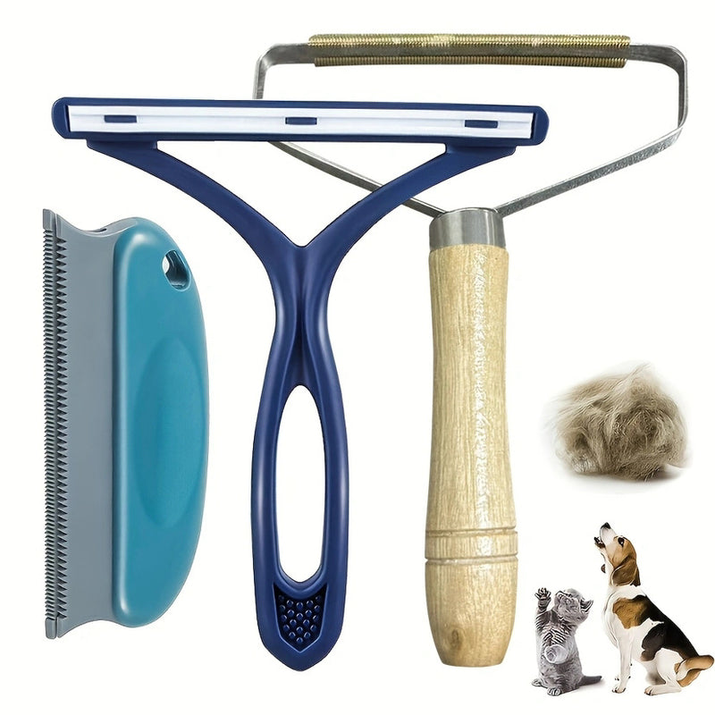 Pet Cat Dog Double-sided Hair Removal Comb Fuzz Remover