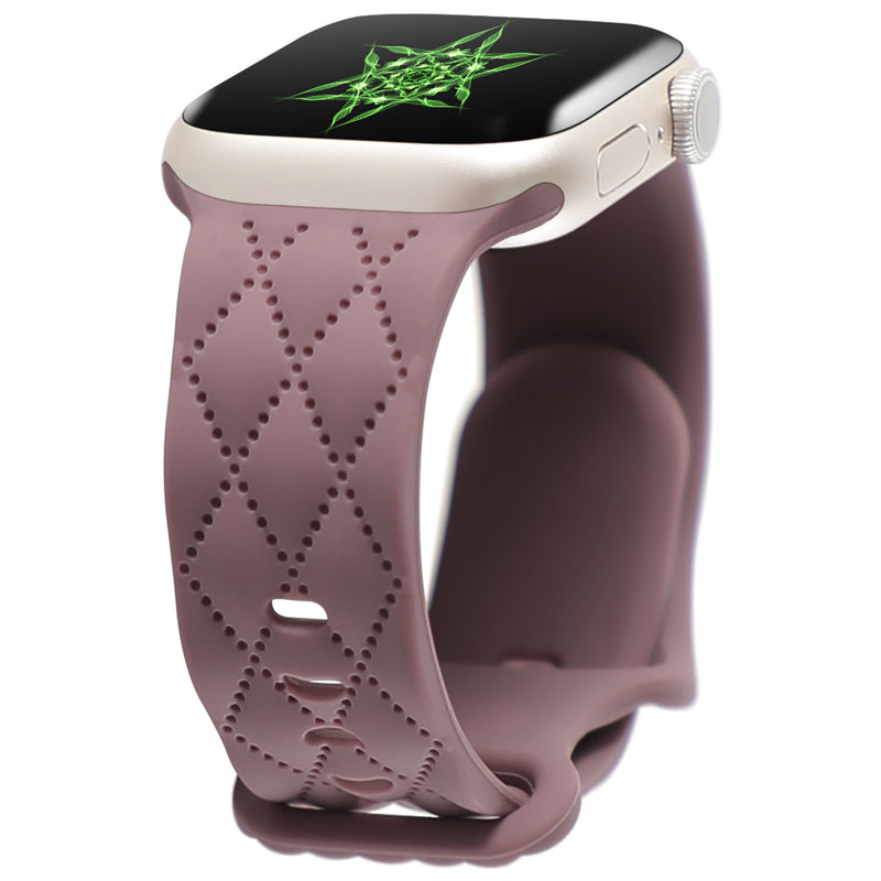 For Watch S9 Texture IwatchS8ULTRAL Silicone Butterfly Buckle Strap