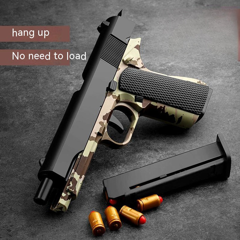 Children's Plastic Automatic Throwing Shell Toy Gun