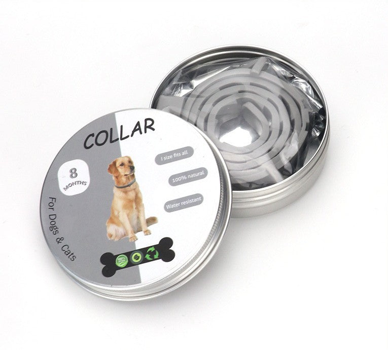 Produtos para animais de estimação, coleira ajustável para cão e gato repelente de pulgas