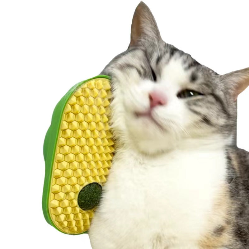 Catnip Toys Balls That Stick On Wall Pet Massage Brush Cat Toy Ball  Catnip Wall Balls For Cats Lick Cat Face Scratchers  Cat Self Groomer For Indoor Cats Cat Corner Brush Wall