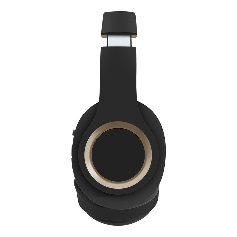Foldable Bluetooth Headset With Large Earcups Card Slot And Long Battery Life