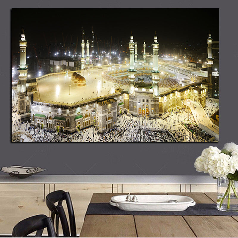 Arab City Night Scene Decoration Painting Living Room Bedroom Mural